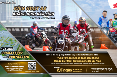 Honda Việt Nam hỗ trợ đưa đón khách hàng khi học bằng A2 tại Trung tâm đào tạo An toàn giao thông tại Thành phố Hồ Chí Minh