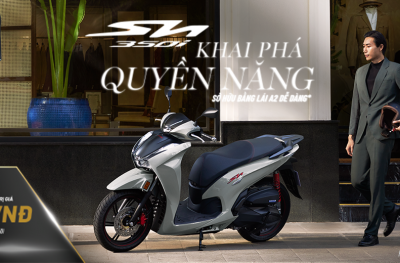 CÔNG TY Honda VIỆT NAM TRIỂN KHAI CHƯƠNG TRÌNH HỖ TRỢ PHÍ HỌC BẰNG LÁI XE A2 CHO KHÁCH HÀNG MUA XE SH350i
